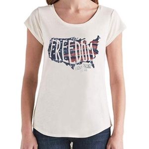Lucky Brand Freedom Graphic T Shirt NWT